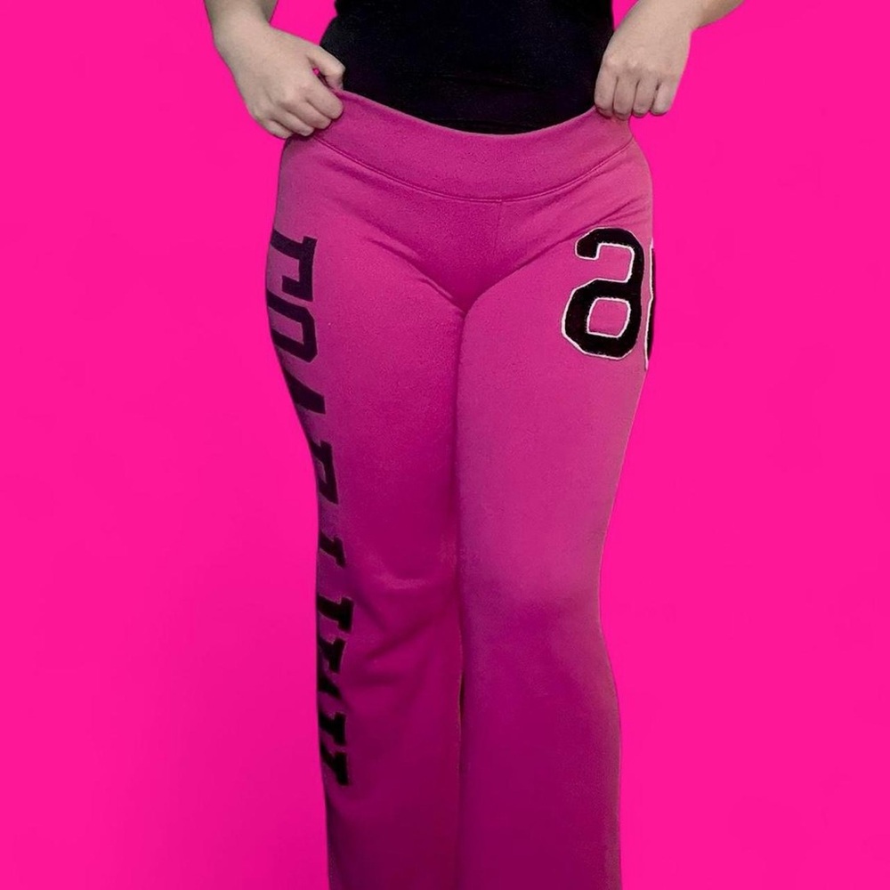 PINK Victoria's Secret Hot Pink Low Rise Lounge Pants